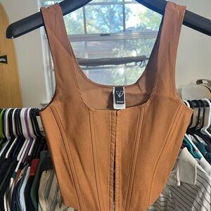 Windsor Tan Corset Top